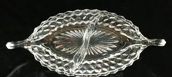 Fostoria AMERICAN CLEAR 12" Divided Boat w/Handles | eBay