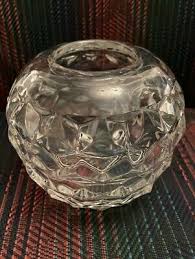 vintage Fostoria Glass Co clear glass rose bowl AMERICAN 40s - 50s Excellent | eBay
