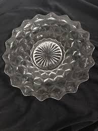 Vintage Fostoria Clear Glass Dessert Plate Pressed Glass - 7 ...