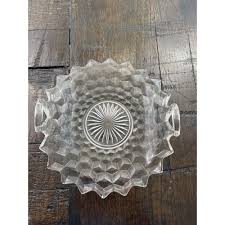 Vintage Fostoria American Clear 2 Handled Flared Glass Dish ...