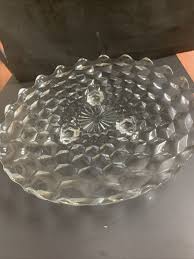 Fostoria American Crystal 12" Sandwich Plate & 3 Feet | eBay