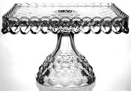 Fostoria American Clear Square Cake Stand 143710 | eBay