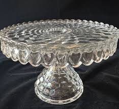 Fostoria American Clear 2056 cake stand 10" — Fine Vintage ...
