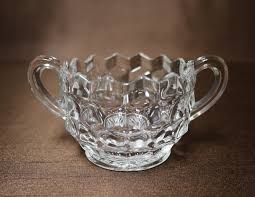 Fostoria American #2056 Crystal 2 Piece Full Sized 3" Cream ...