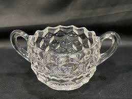 Fostoria, American Clear Open Sugar Bowl - Etsy