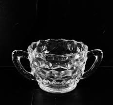 Buy Vintage Fostoria? Glass Cubist Diamond Pattern Sugar ...