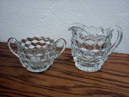 Vintage Crystal Fostoria American 26 Pcs Luncheon Set Cubist ...