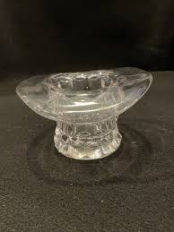 Vintage Fostoria American Clear Glass Top Hat Vase Trinket ...