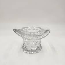 Vintage 1950's American Fostoria 3-inch-tall Glass Hat Vase ...