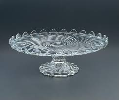 Fostoria Colony Swirl Pedestal Cake Stand 12" Wide X 4" Tall ...