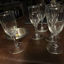 Set Of 6 Glass Cordial / Glasses stemware | eBay