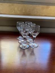 Set of 6 French Vintage Crystal Apéro/dessert Glasses ...