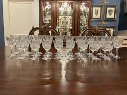 Cherrywood by Gorham Crystal - ESTATE SET - 28 Pieces of ...