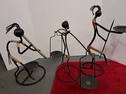 Laurids Lønborg Danish Iron Candleholders: Mid-century ...