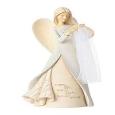 Enesco Foundations Bless The Bride Angel Stone Resin Figurine, 9” : Amazon.ca: Home