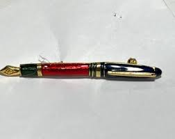 VINTAGE Silvertone Fountain Pen Brooch. - Etsy