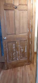 New pine door was coated with finish a few months ago. The ...