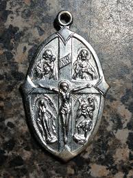 Jesus Mary St Christopher St Joseph Medal | eBay
