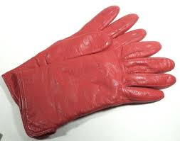 Soft Red Women's Leather Gloves Size 6.5 Excellent Cashmere ...