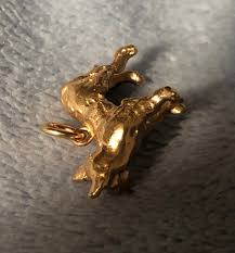 Vintage Antique Fox 14K Solid Gold Nugget 3D Fox Charm SUPER ...