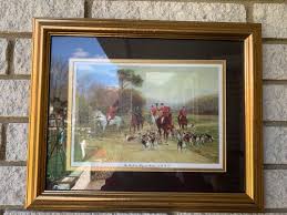 Vintage Framed English Fox Hunting Art Pamela Rattray Brown Original Art/ Gold Metal Frame Fox Hunting Sceneries Wall Hanging Picture - Etsy