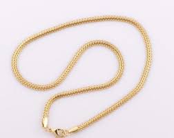 1 Str Foxtail Necklace,chains Necklace 18K Gold Filled ...