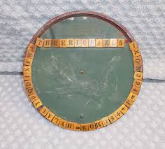 Antique Foxy Toys Steel Slate Alphabet Spelling Tile ...