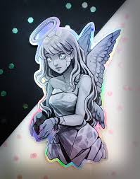 Cemetary Angel Holographic Sticker – Lord Gris