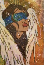 Unholy. #acrylics #angels #watercolor #canvas ...