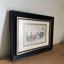 Vintage Landscape Painting Original Signed Watercolor Painting Equestrian Painting Rustic Painting Horse Carriage Painting - Etsy