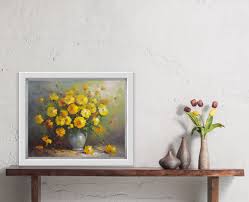 Bursting Colors - Original Floral Painting on Canvas | an ...