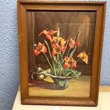 Shell Flower Lithograph by R.c.lockhardt No.27106 and is ...