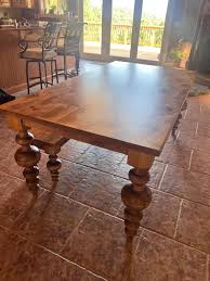 Massive Modern Spindle Table, Spindle Table, Bubble Leg ...