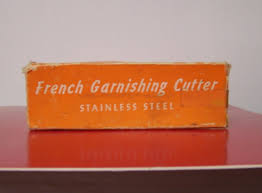 French Garnishing Cutter With Box Stainless Steel French ...