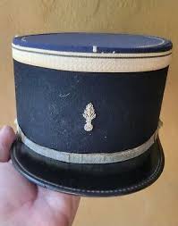 Vintage French Gendarme Police Hat Kepi Navy Blue | eBay