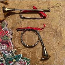 Set of Nice Christmas ornaments with metal musical ...