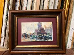 Moscow, Ukrainian Vintage Painting by Tamara Naumova. Oil on ...