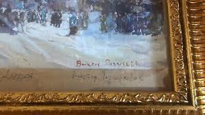 Russian Oil Painting Winter Palace Hermitage Leningrad St ...