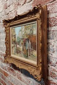 Henri Plisson -parisian Flower Seller on a 1920s Busy Street-oil Painting - Etsy