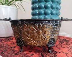 Vintage Indiana Glass Colony Harvest Grapes & Leaves Avocado Green Vase - Etsy