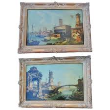 19th century Italian Venetian Scenes A pair of 2. For Sale ...