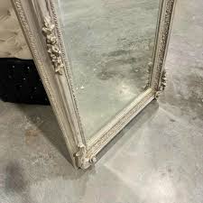 French Style Gray Birds Wall Mirror | Chairish