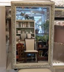 希少】 アンティーク調 姿見 ウォールミラー 鏡 大型 シャビー ...