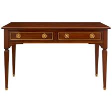 A French 19th Century Louis XVI St. Mahogany, Brass, And ...