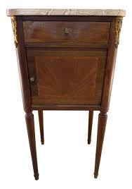 19th Century French Louis XVI Nightstand Marble Top. | Chairish