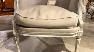 Pair of Antique French Painted Directoire Style Armchairs, Circa 1900 For Sale at 1stDibs