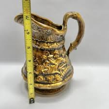 The Witches Pursuit - Rare Ceramic Pitcher Vase - Signed ...