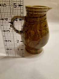 Vintage French Pottery Pitcher, In Vino Veritas With Grapes ...