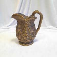 France Vintage Brass Pitcher 3194 G Solid, Brass Wine Jug ...