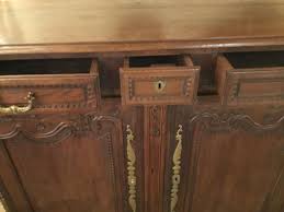 French Country Oakwood Carved Cabinet/Sideboard, circa Late ...